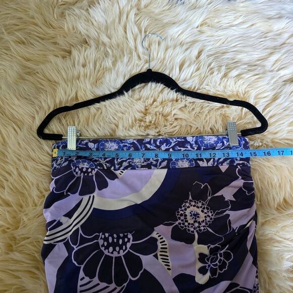 Free People Shes Something Else Purple Floral Print Mini Skirt Size Medium - Picture 6 of 6